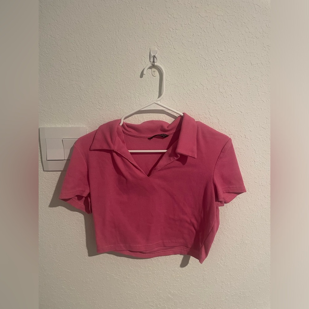 Pink crop top